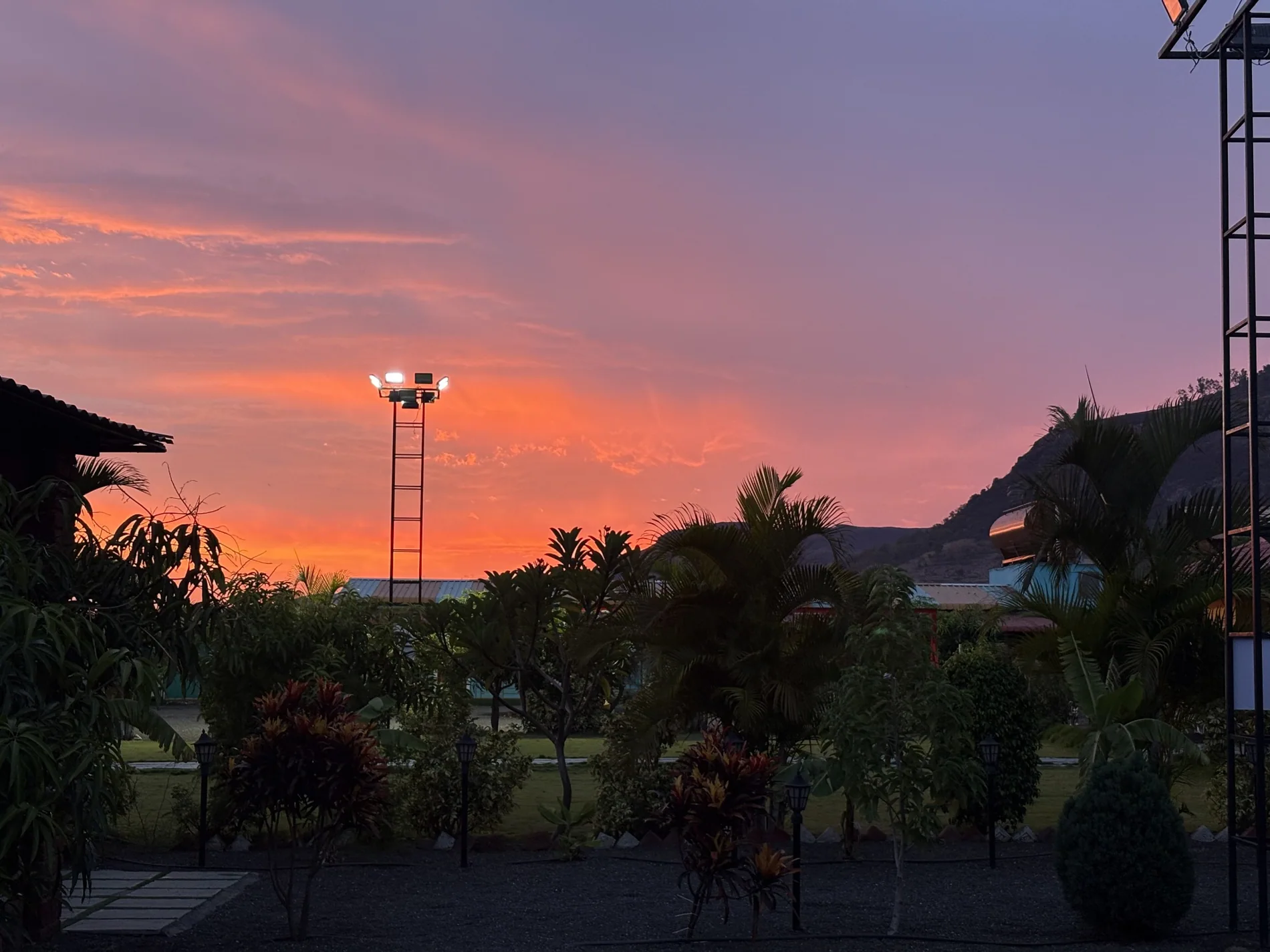 Sunset Garden at Mamache Gav, Lenyadri