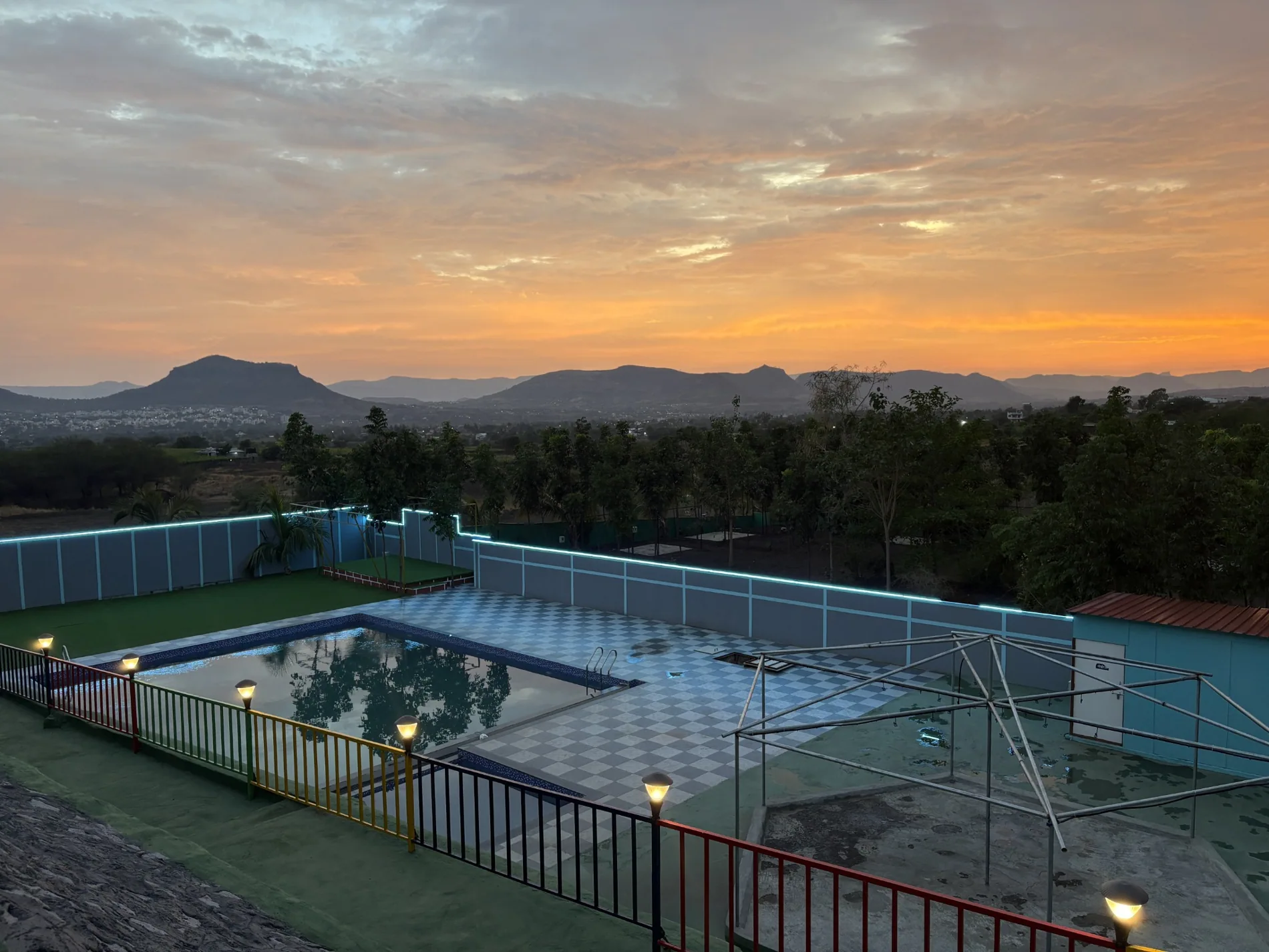 Sunset Pool at Mamache Gav, Lenyadri